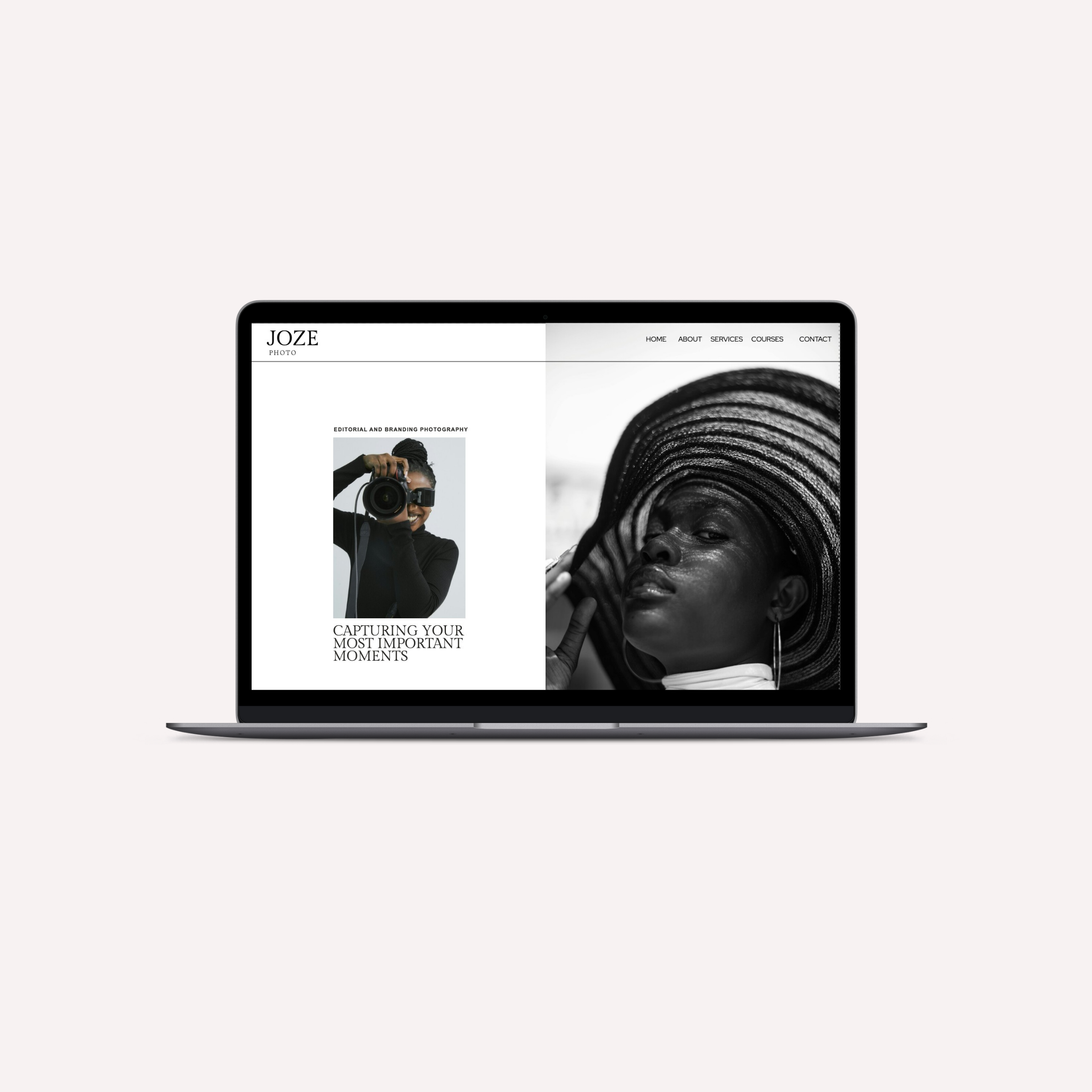 Joze Photo Showit Template