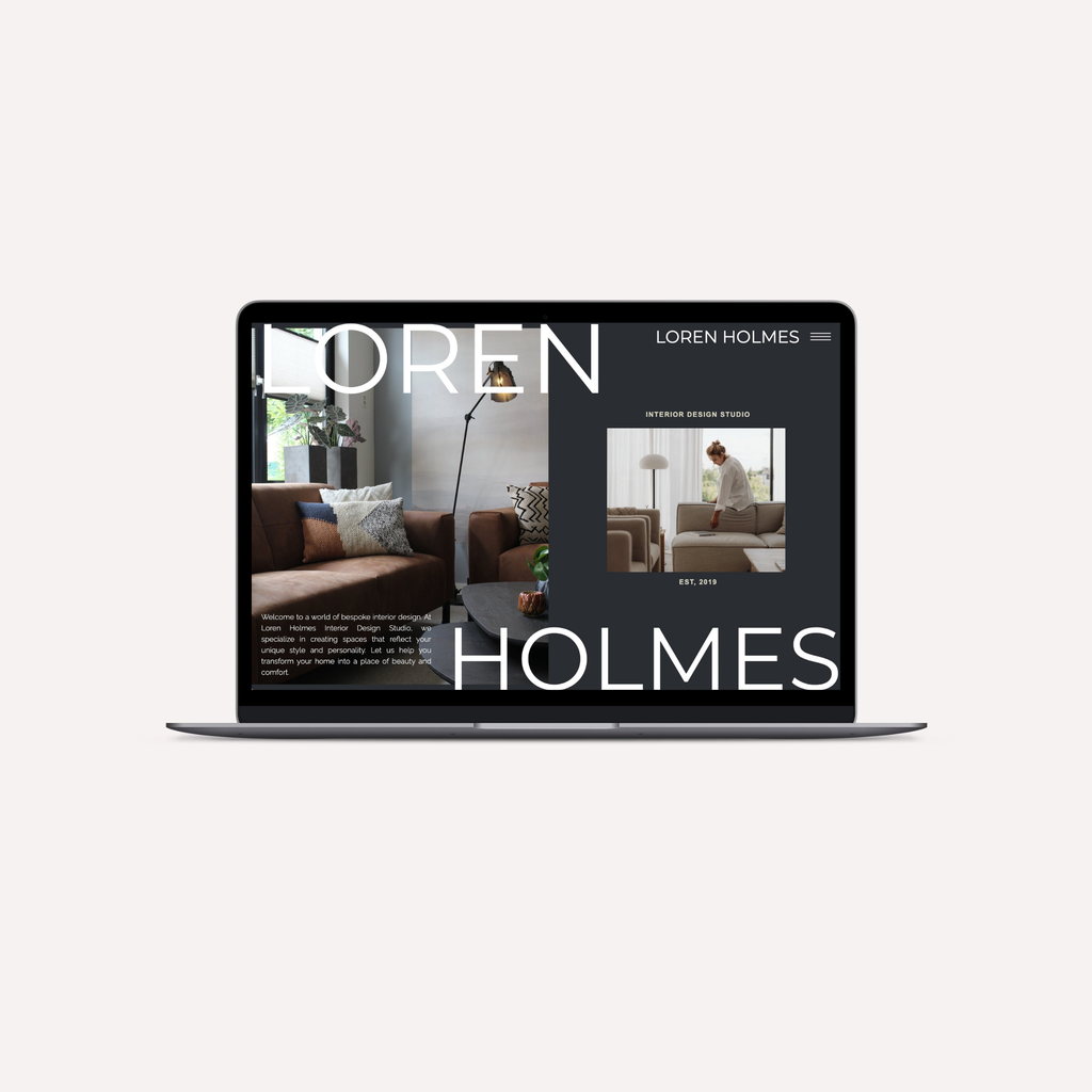 Loren Holmes Showit Template