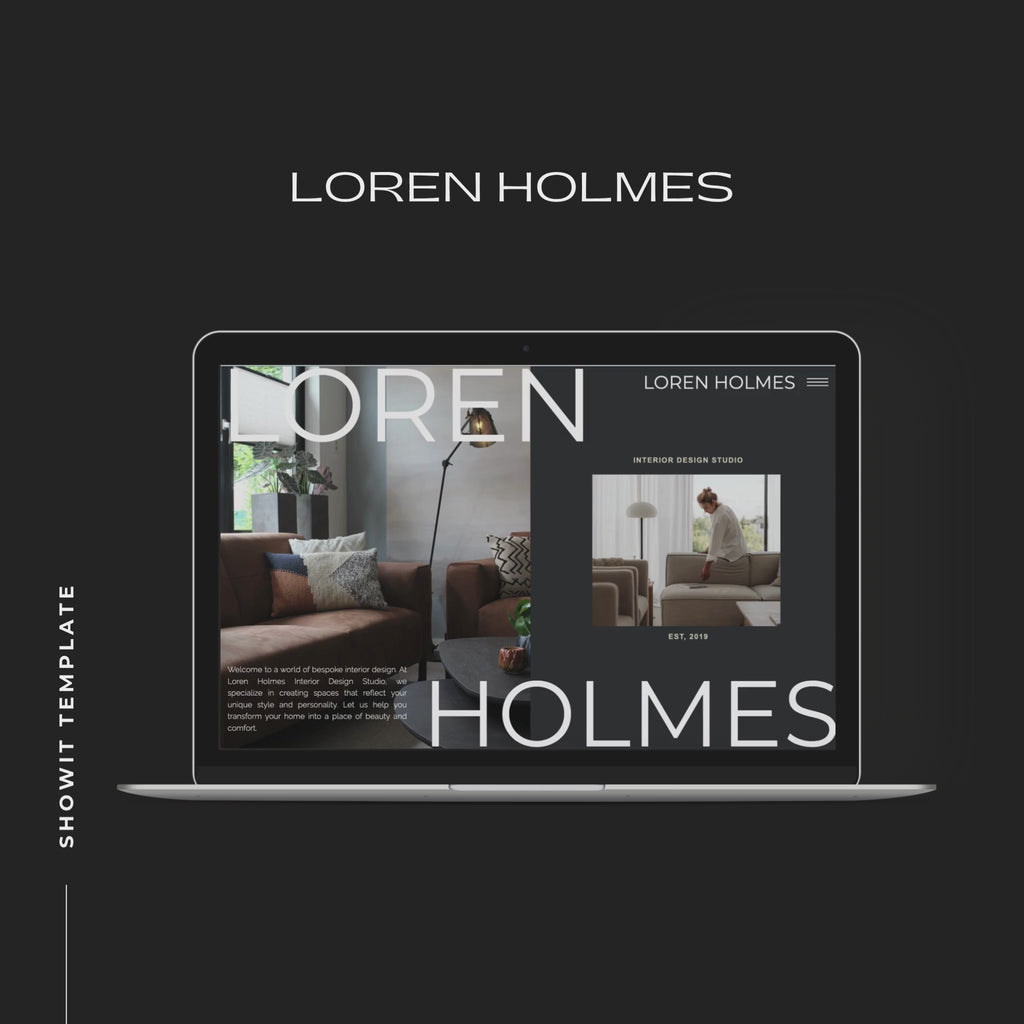 Loren Holmes Showit Template